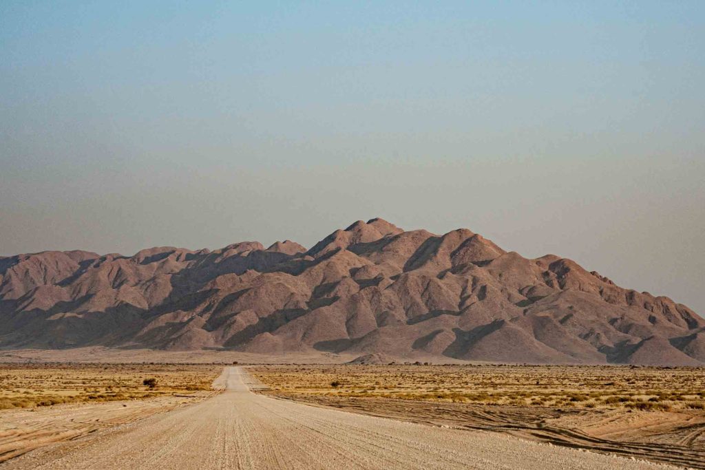 A dirt road in Namibia.