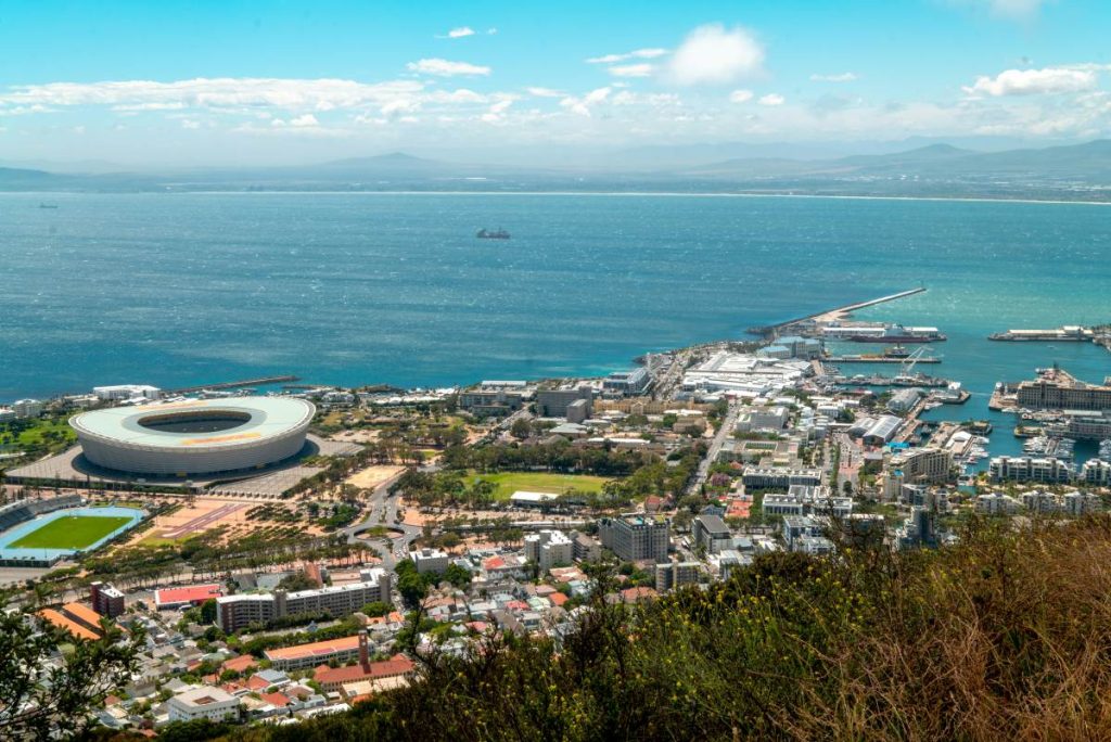 A view of Cape Town from Signal Hill.