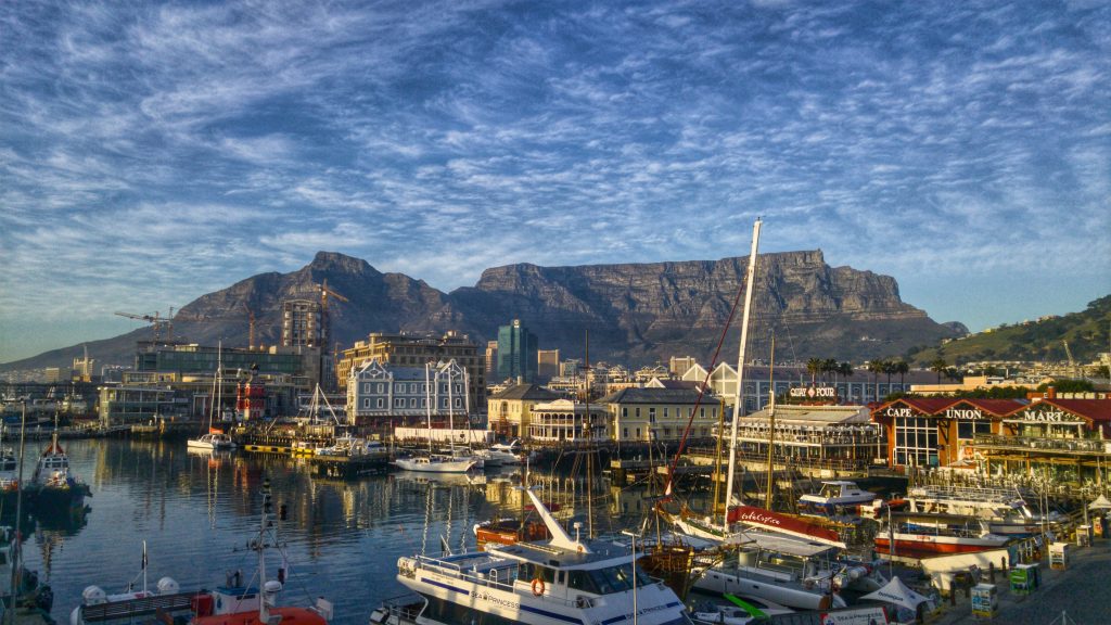 V&A Waterfront in Cape Town, South Africa.