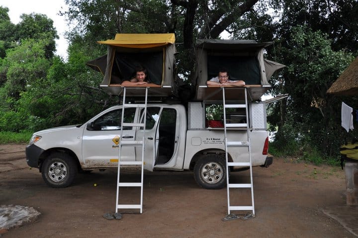 Toyota Hilux Double Cab 4x4 camping equipped. This is perfect for a self-drive safari in Marakele National Park.