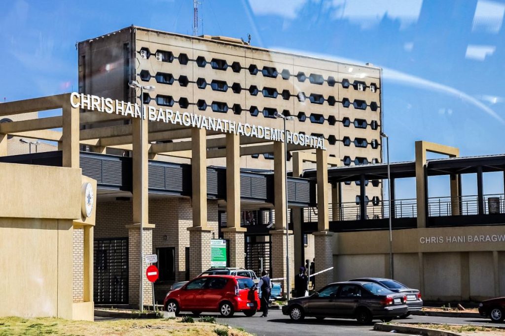 The Chris Hani Baragwanath Hospital in Soweto, Johannesburg.