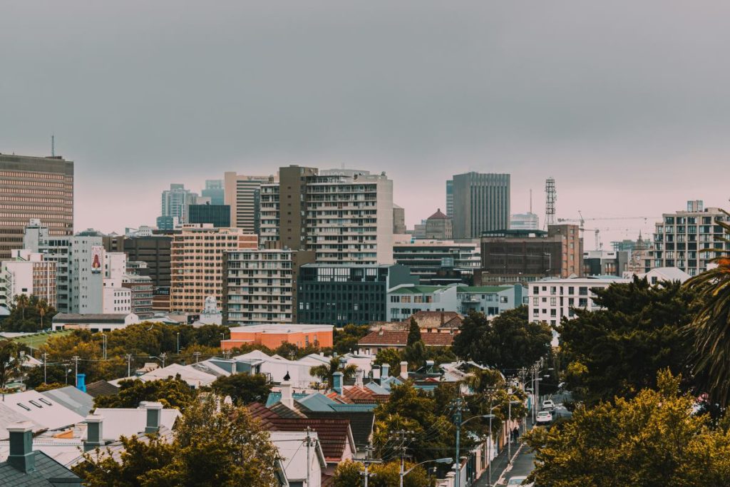 The Cape Town city skyline.