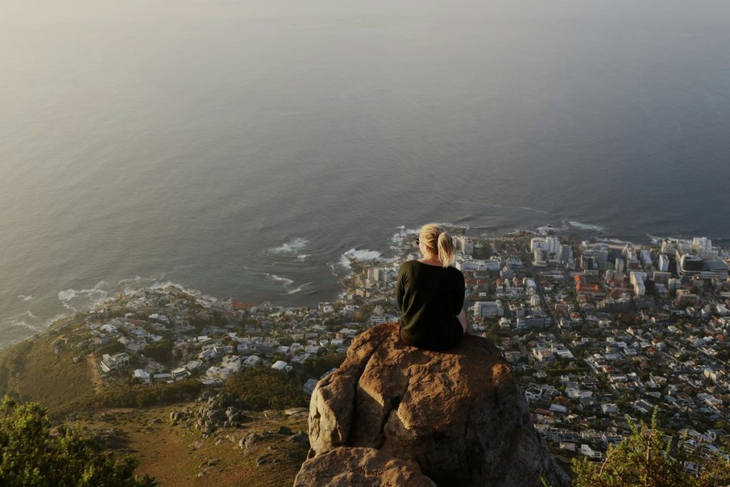The view from atop Lion's Head in Cape Town.