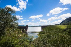 Inanda Dam filled to capacity.