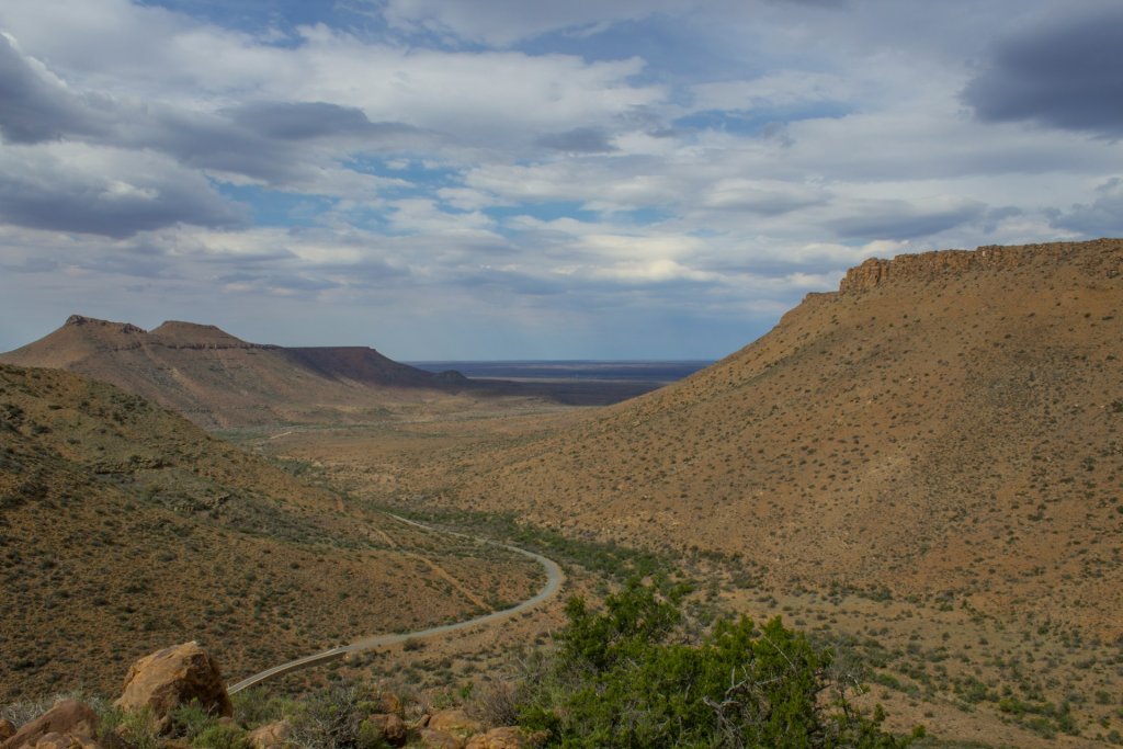 Aerial view of a section of Karoo National Park.