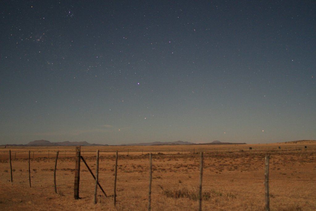The Karoo under a starry sky.