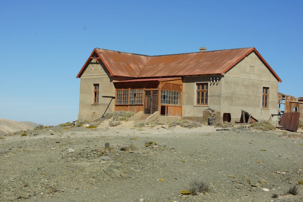 An abandoned house in a mining town in the Sperrgebiet, Namibia.