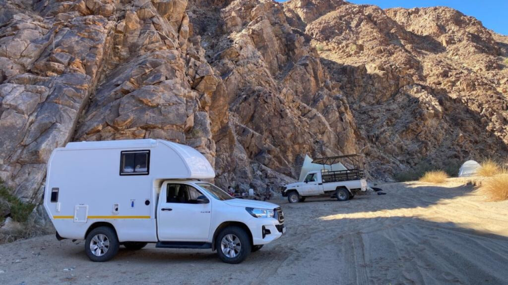 Toyota Navi in the desert of Namibia