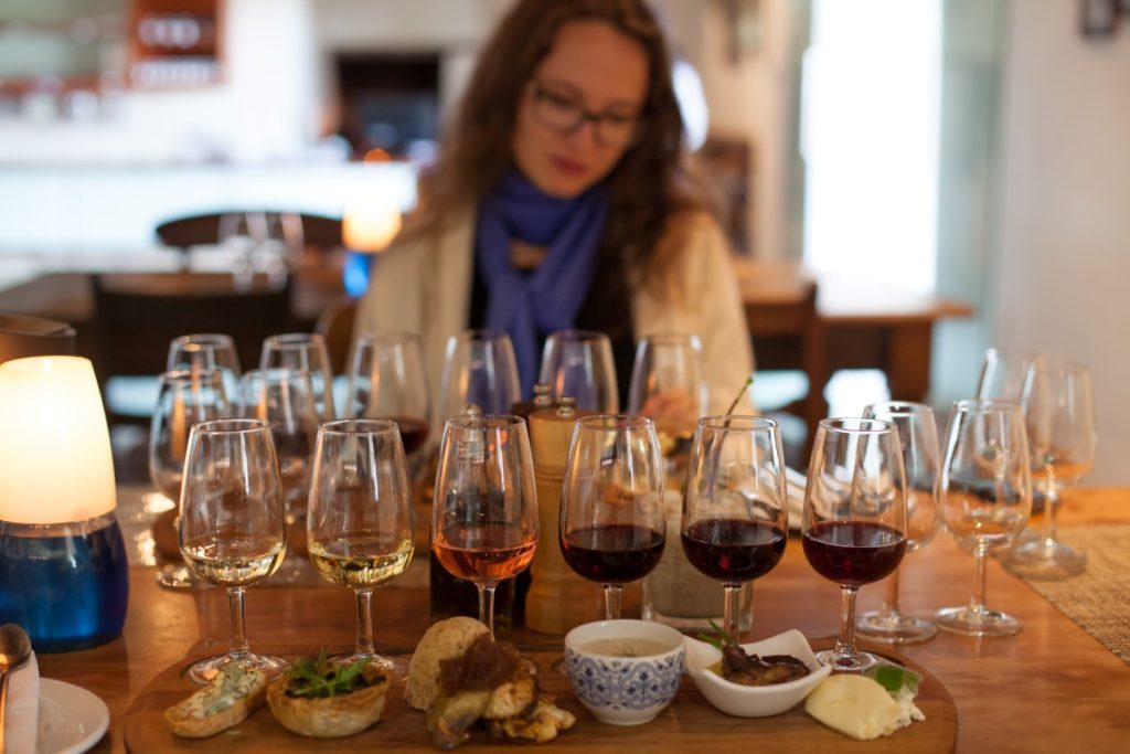 A wine tasting in the Cape Winelands.