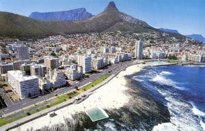Aerial view of Sea Point