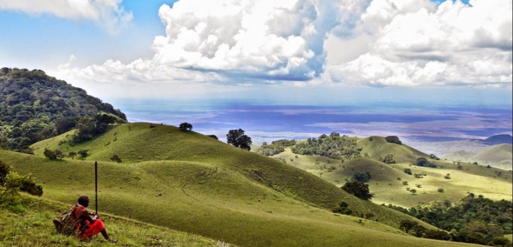 View of Kenyan landscape.