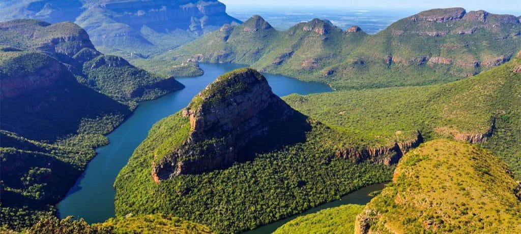 Panorama route in South Africa.