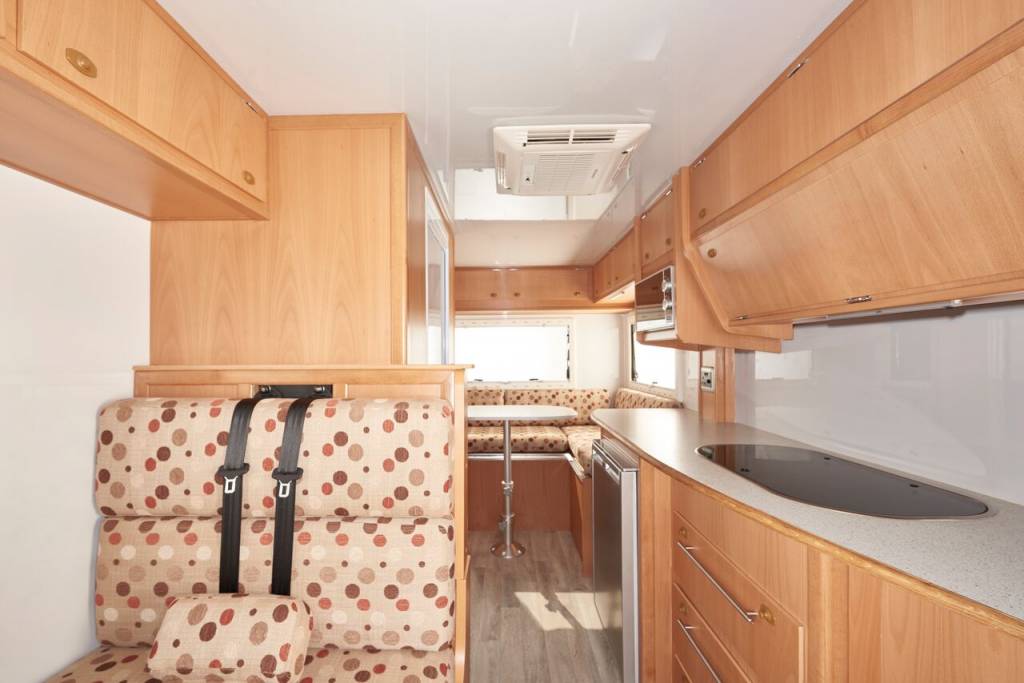 4 Berth Mercedes Camper interior.