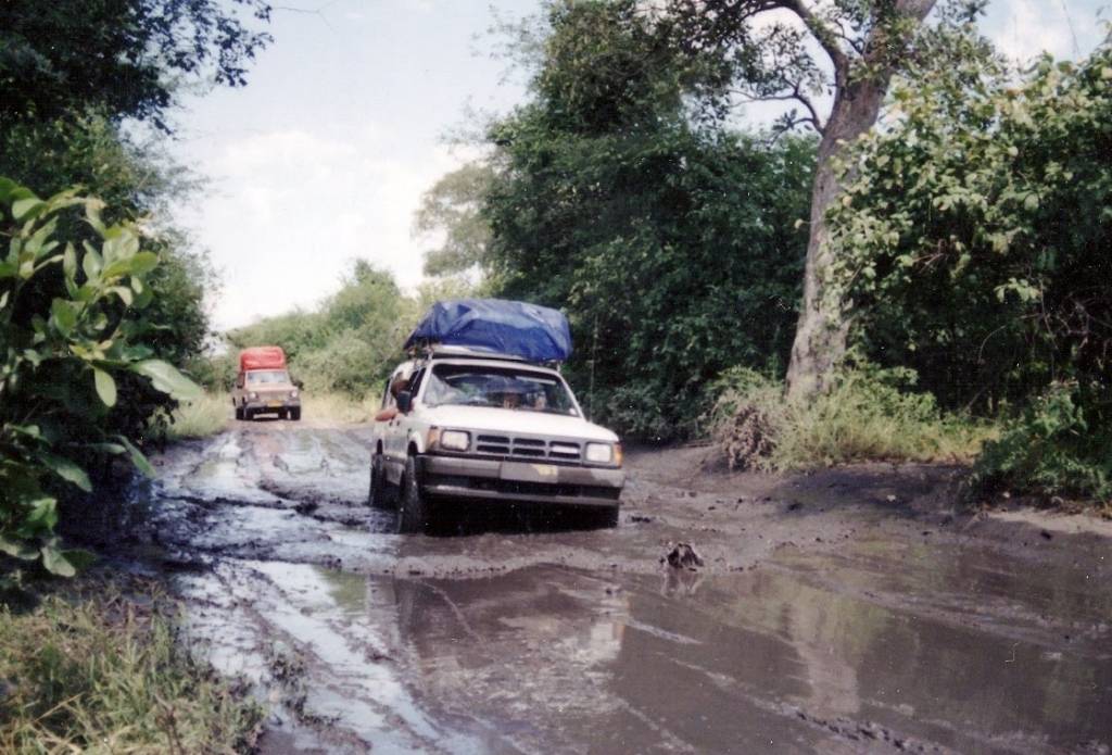 Botswana roads in the rainy season.