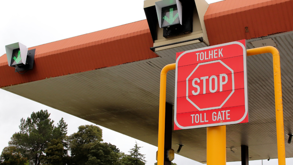Tsitsikamma toll gate in South Africa.