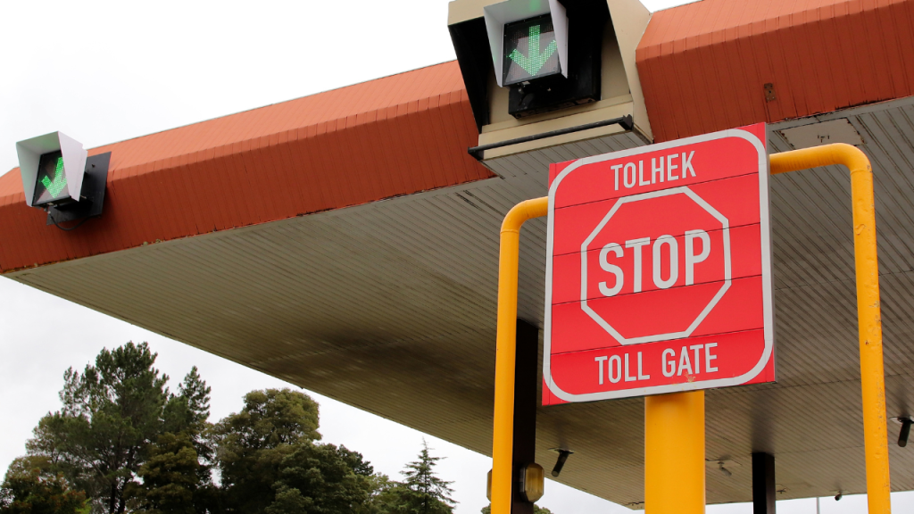 Tsitsikamma tolpoort in Zuid-Afrika.