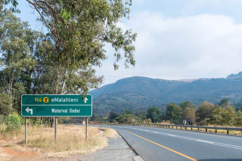 A toll road in South Africa.