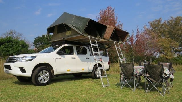 Toyota Hilux camper.