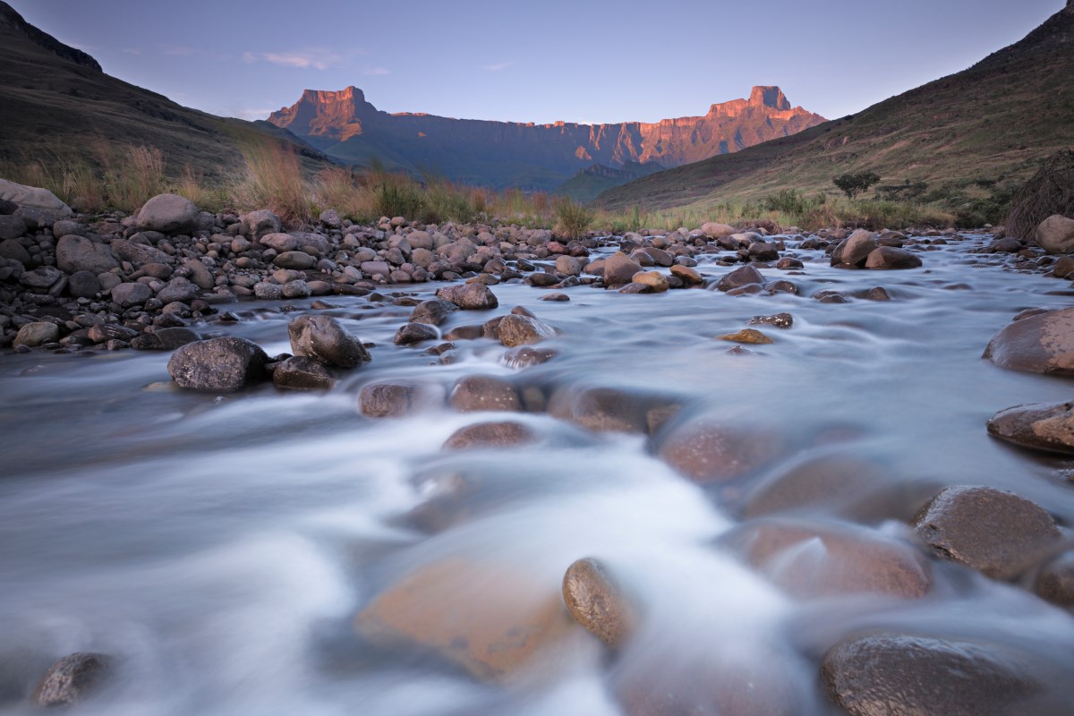 A view of the Amphitheatre in the Drakensberg.