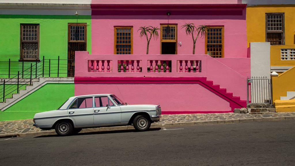 Bo-Kaap neighbourhood in Cape Town, South Africa.