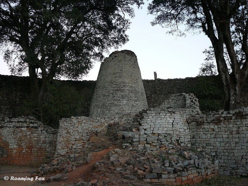 The ruins of Great Zimbabwe.