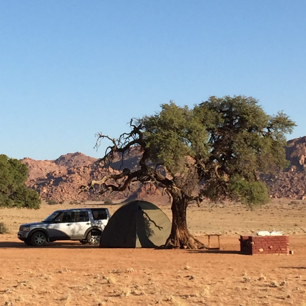 Camping at Namtib Desert Lodge, Namibia | Photo credits: Dawie Malan