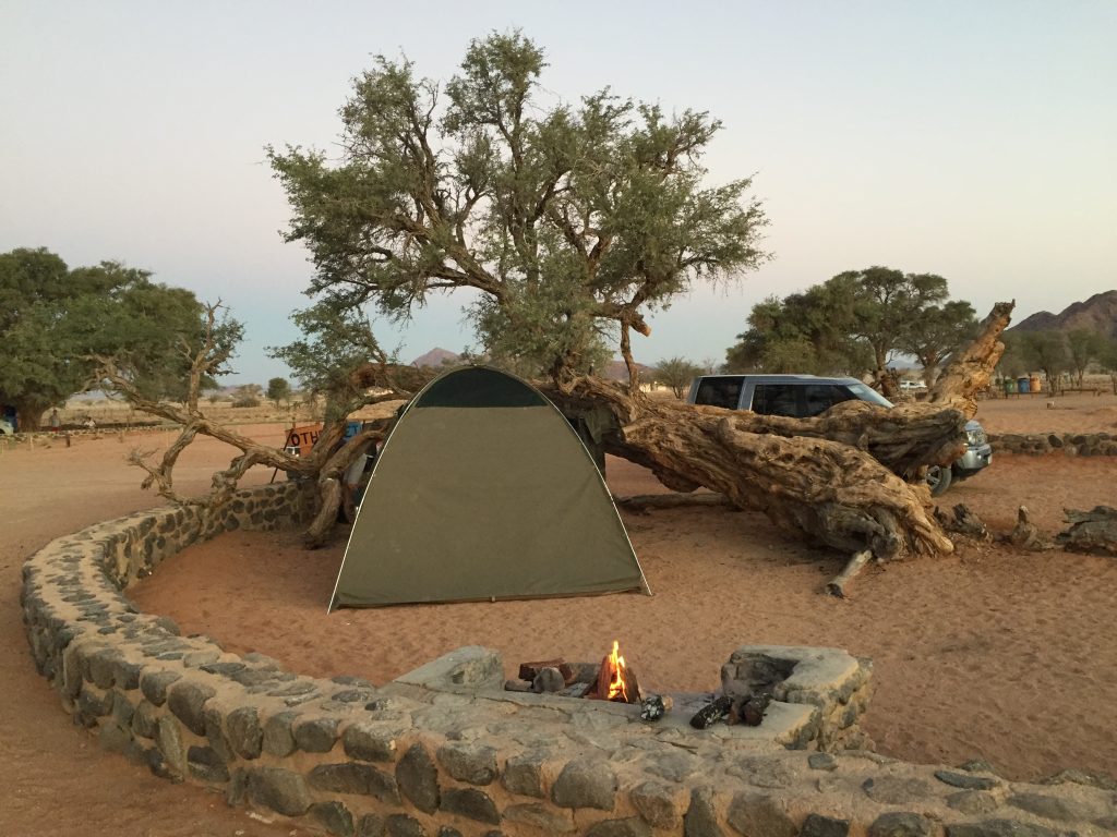 Camping at Sesriem, Namibia | Photo credits: Dawie Malan