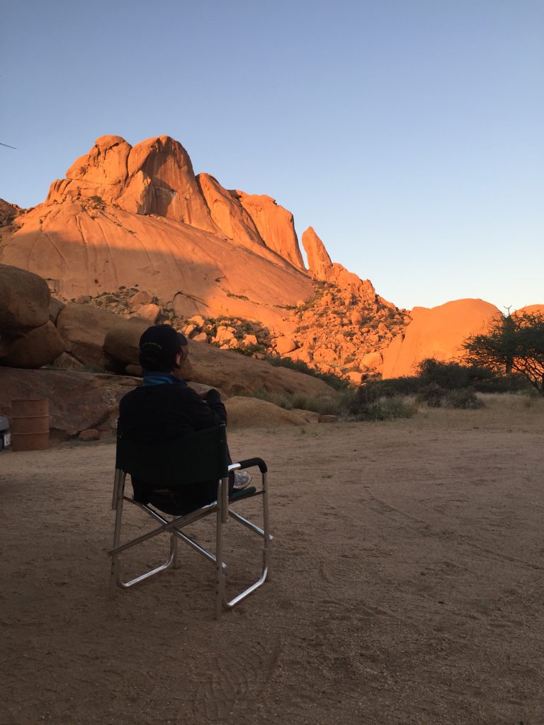 Relaxing at Spitzkoppe, Namibia | Photo credits: Dawie Malan
