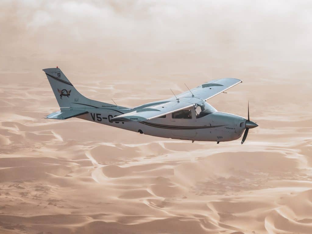 Private Charter Plane over Namibia Desert | Photo Credits - Be - Lavie