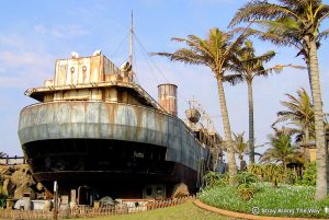 Shipwreck themed Cargo Hold in uShaka Marine World, South Africa | Photo credit: Stray Along The Way