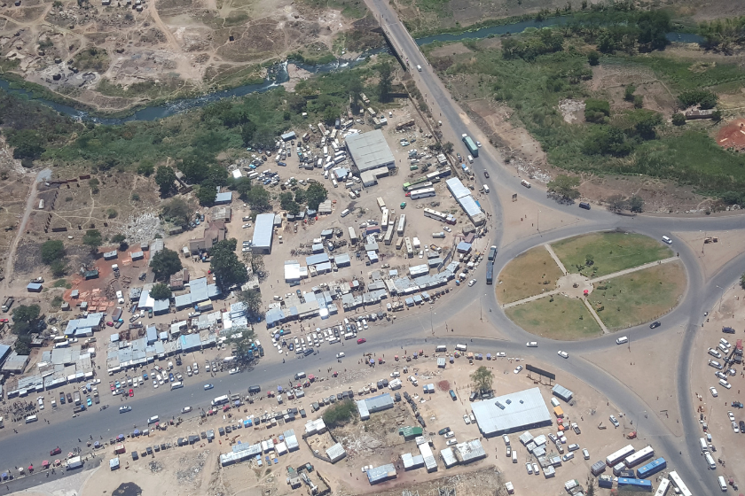 Aerial View of Harare Zimbabwe