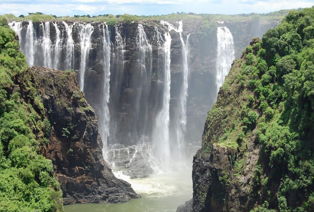 Zambian side of Victoria Falls