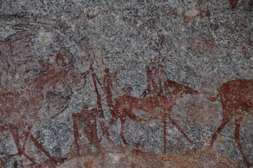 Cave paintings in Matobo National Park, Zimbabwe