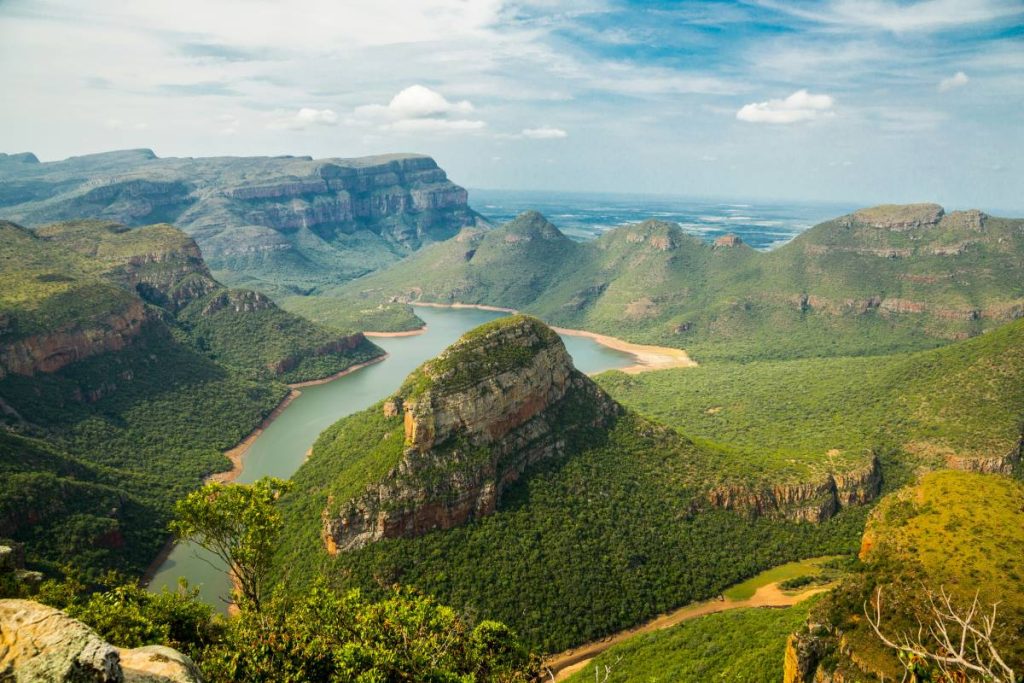 A view of the Blyde River Canyon in South Africa.