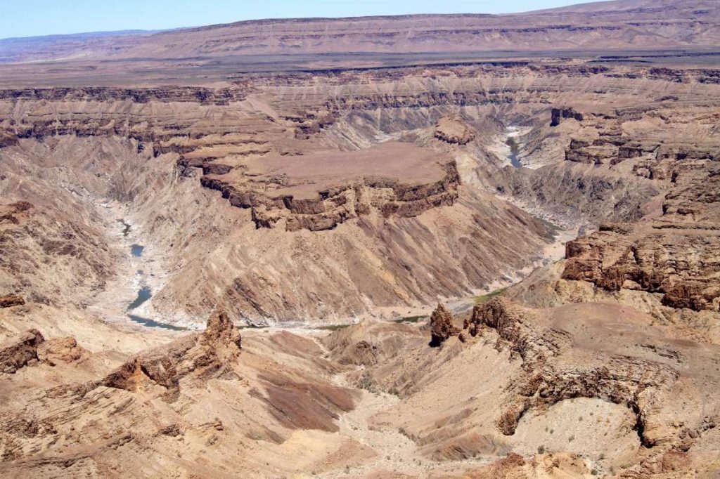 The Fish River Canyon in Namibia