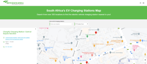 The Drive South Africa EV Charging Stations Map.