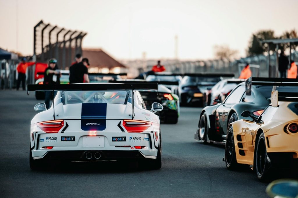 Porsche supercars at the South African Festival of Motoring.