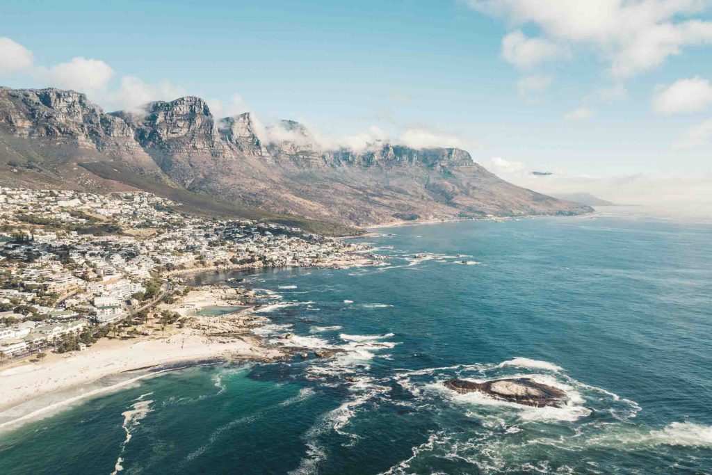 The Atlantic Seaboard from above.