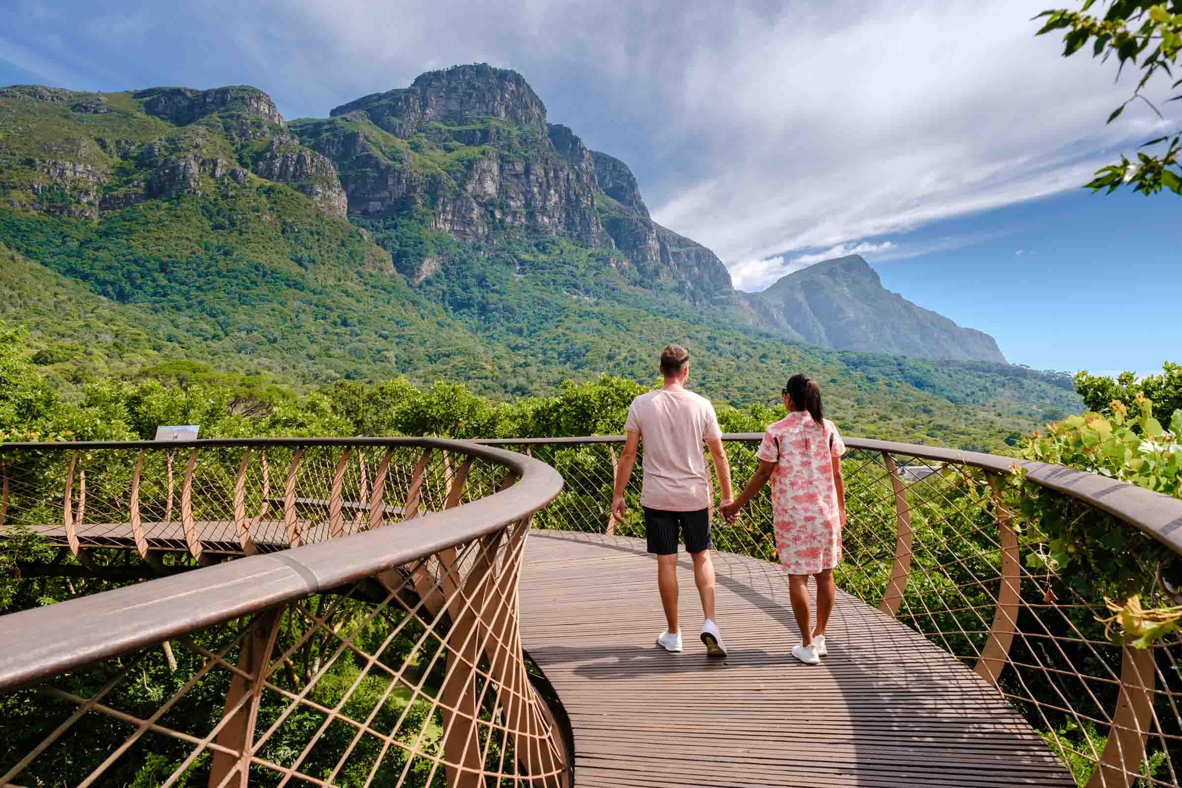 A couple at Kirstenbosch in Cape Town.