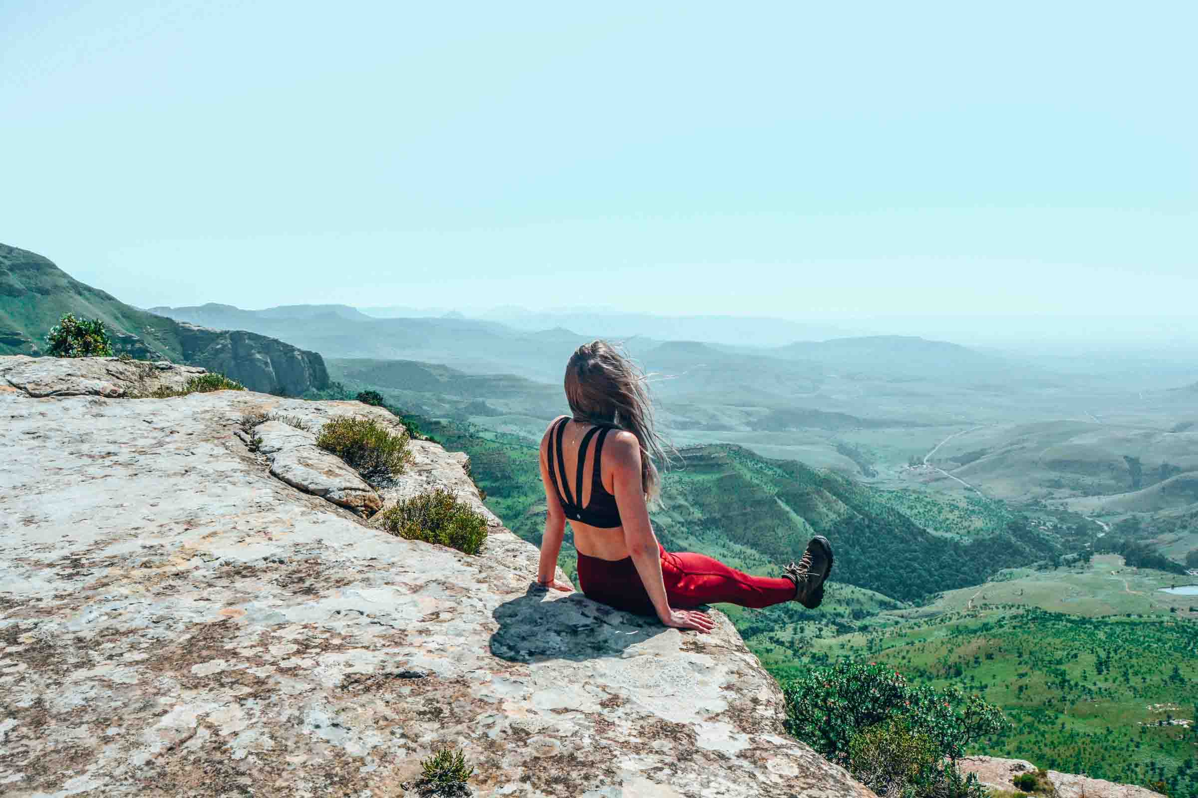 A solo female traveller in South Africa.