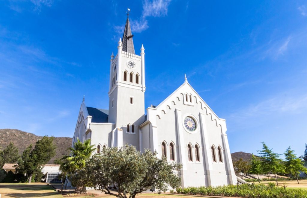 A church in Barrydale, South Africa.