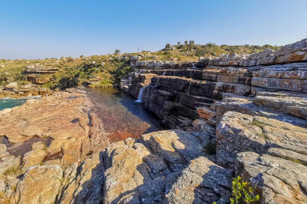 A waterfall in Mkambati Nature Reserve.