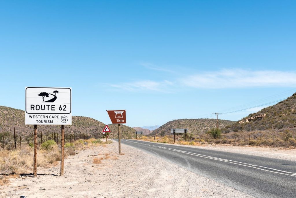 A view of Route 62 in the Western Cape.