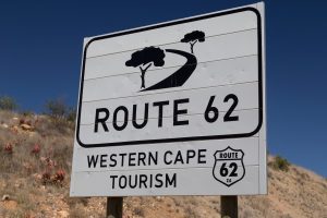 A signboard for Route 62 in the Western Cape.