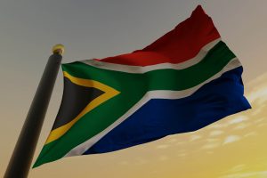 The South African flag.