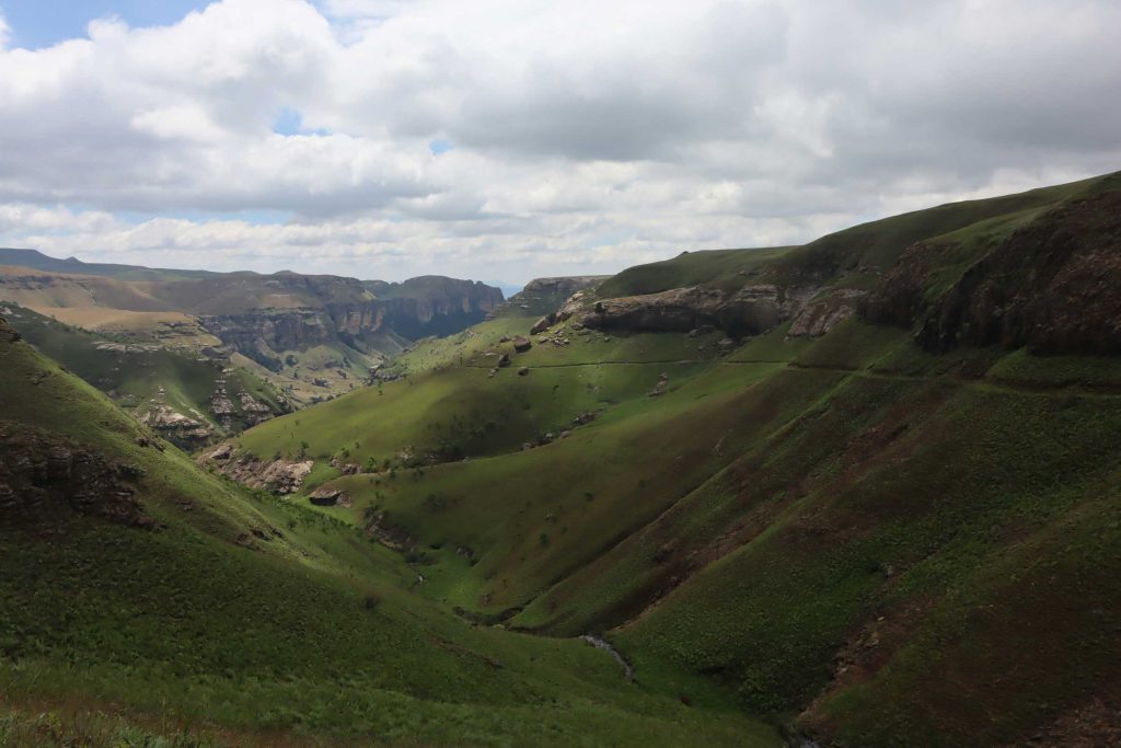 A view of the Drakensberg Mountains.