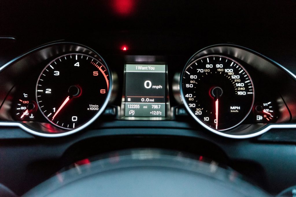 The dashboard of a luxury vehicle.