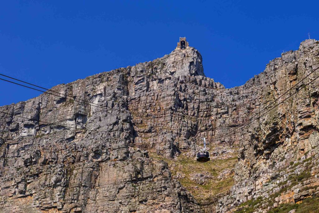 The cable car station at the top of Table Mountain.