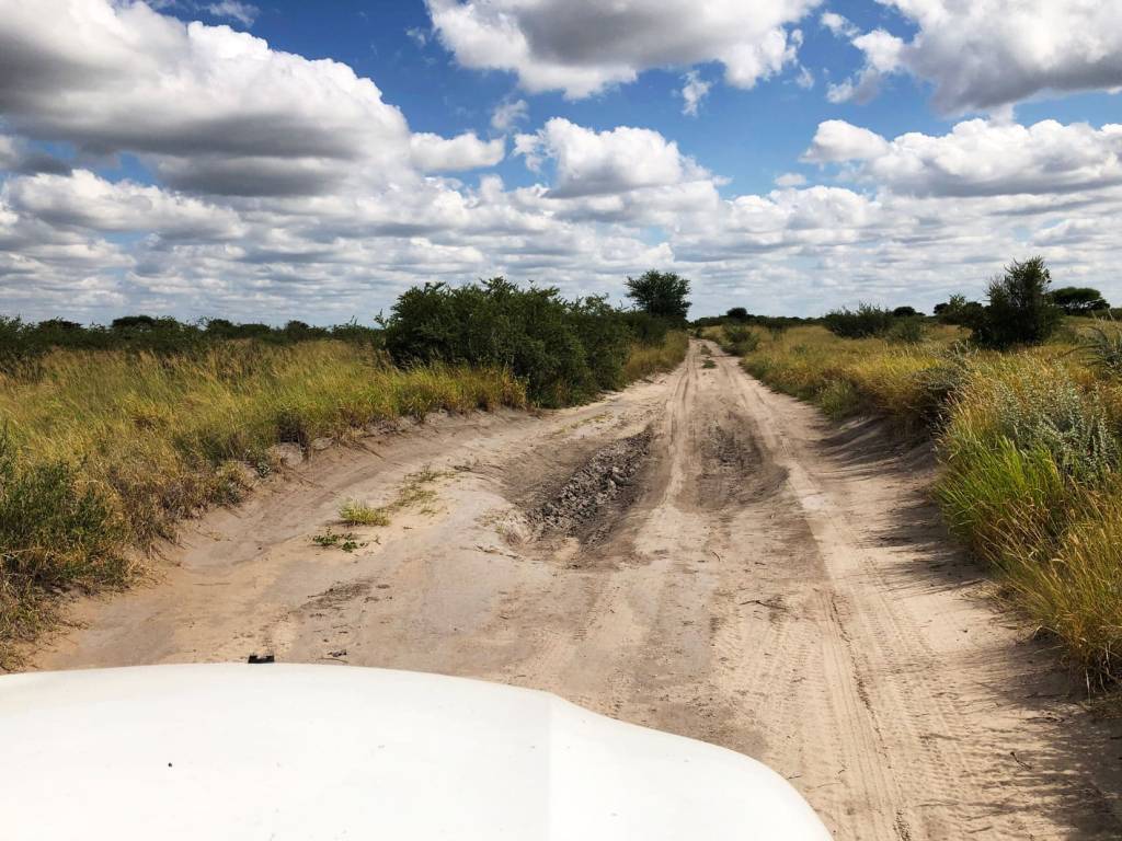 Driving a Central Kalahari road | Photo: Lifejourney4two