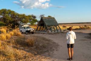 BotswaA frame shelter at Kgalakgadi | Photo: Lifejourney4two